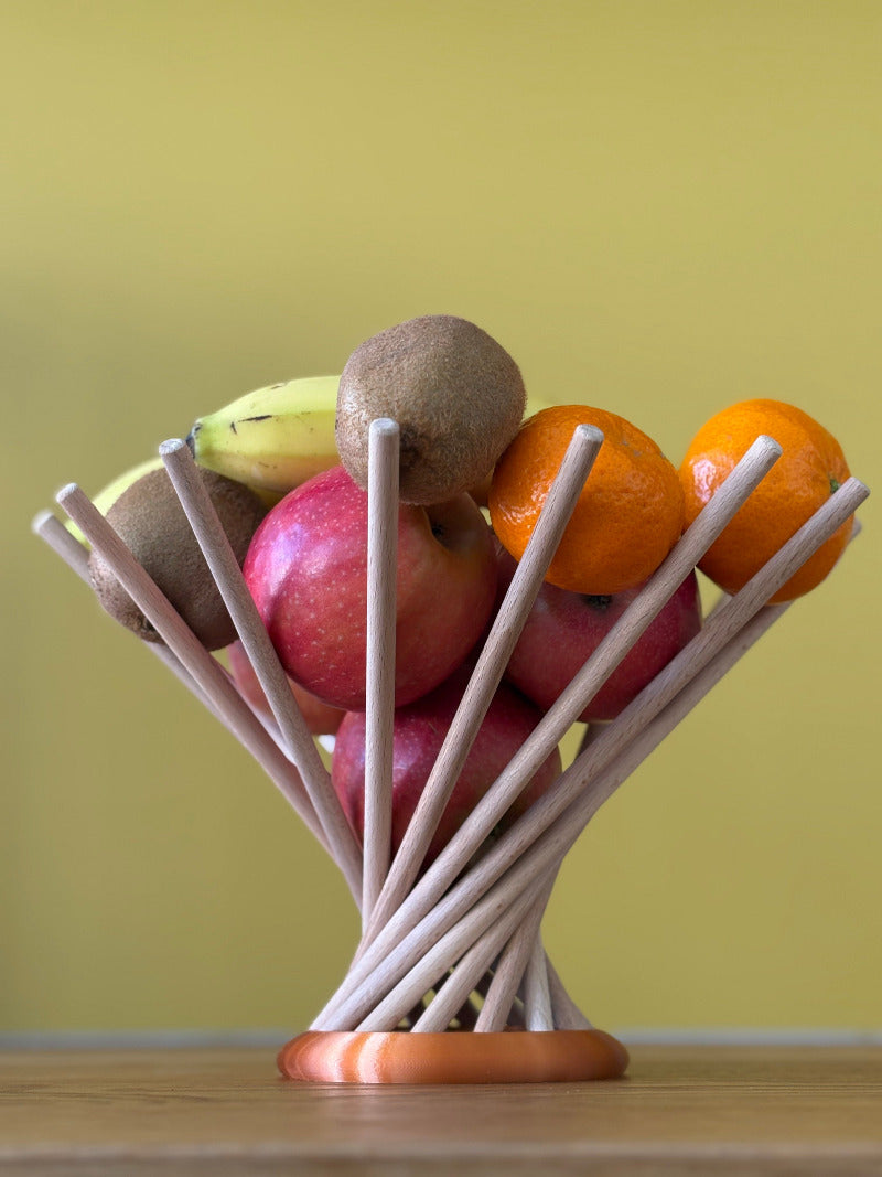 Obstschale Dekoschale steckbaren Schale mit Früchten gefüllt